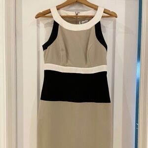 Calvin Klein Colour Block Sheath Dress sz 4